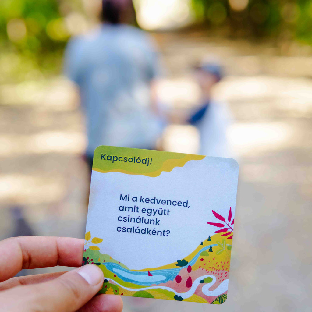 Kalandösvény családi túrakártya – játékos kirándulás gyerekekkel